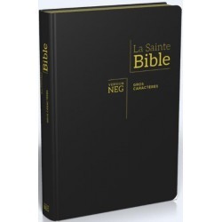 Bible NEG gros caractères souple noir tr.or