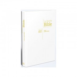 Bible NEG gros caractères souple blanc, tr.or