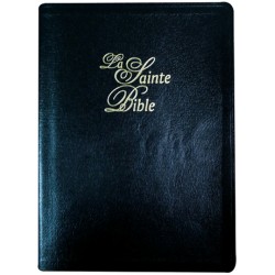 Bible Segond 1910 grands caractères, cuir, tranches or
