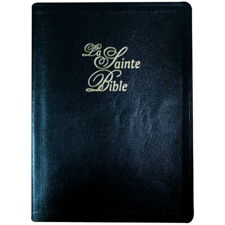 BIBLE SEGOND 1910 GRANDS CARACTÈRES, CUIR, TRANCHES OR 1049