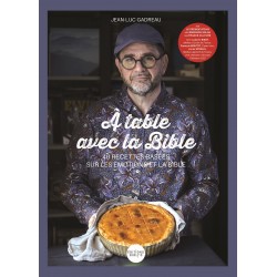 A table avec la Bible | un livre de cuisine