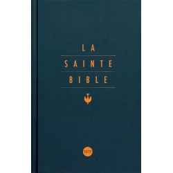 la sainte bible, colombe compact rigide bleue