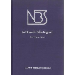 Bible NBS (Nouvelle Bible Segond) étude, reliure rigide